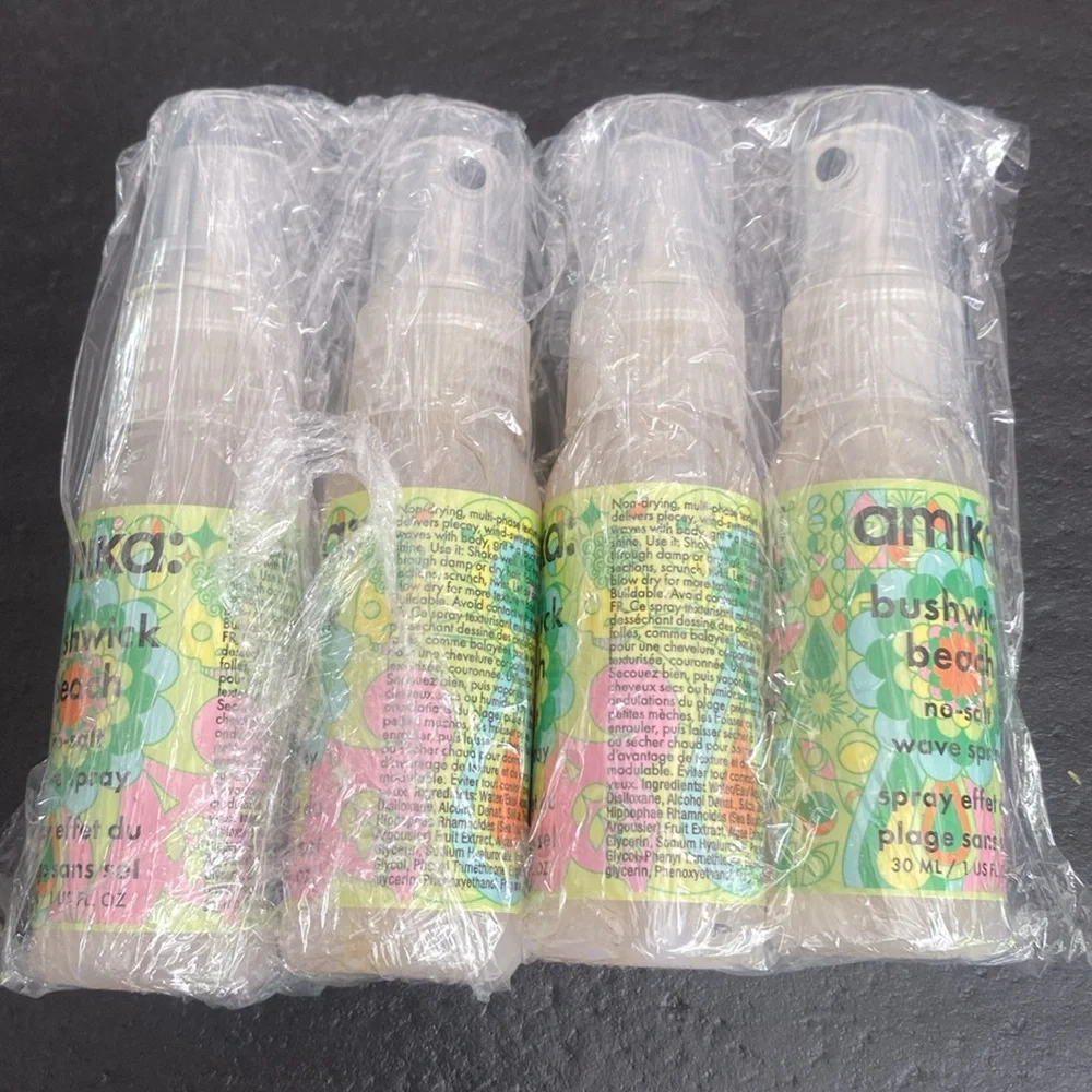 X4 Amika Bushwick Beach no-salt Wave Spray‎ Spray 1 oz/30ml, New and sealed